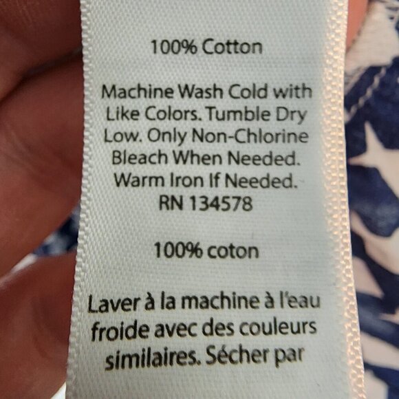 Vineyard Vines Diamond Fish Tiered‎ Top Tassel Tie Neck Cotton Nautical Navy XS - Picture 8 of 11